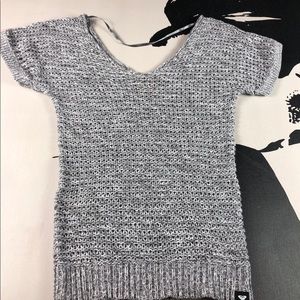 ROXY Womens Gray Knit Sweater